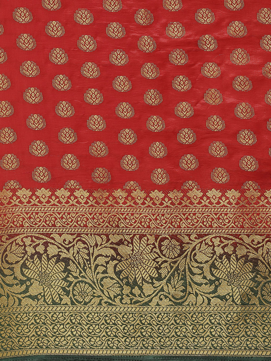 Dhiyona RV Women's Banarasi Cotton Silk With Zari weaving Saree ( KVD1001 )