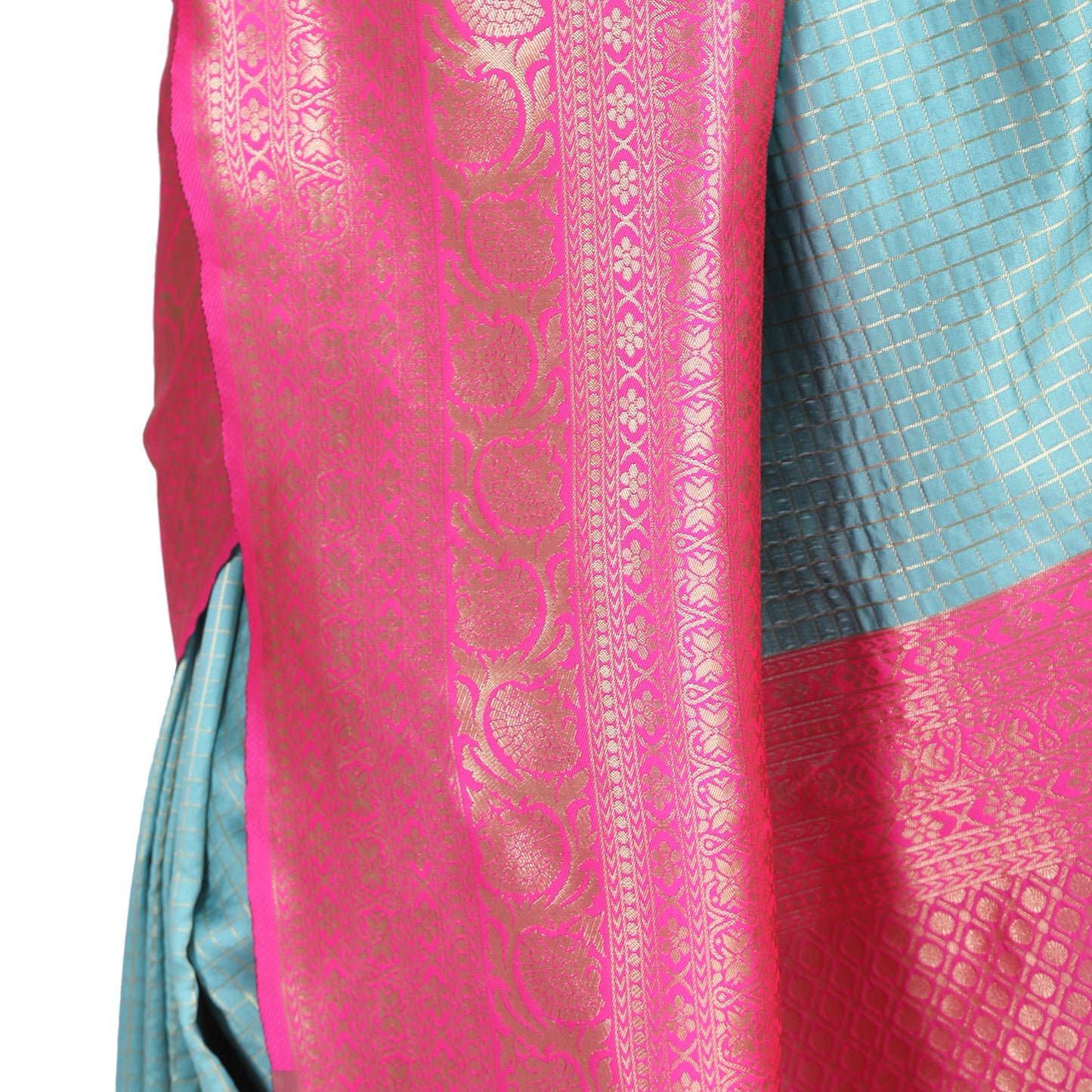 Dhiyona RV Women's Banarasi Cotton Silk With Zari weaving Saree ( KVD1009 )