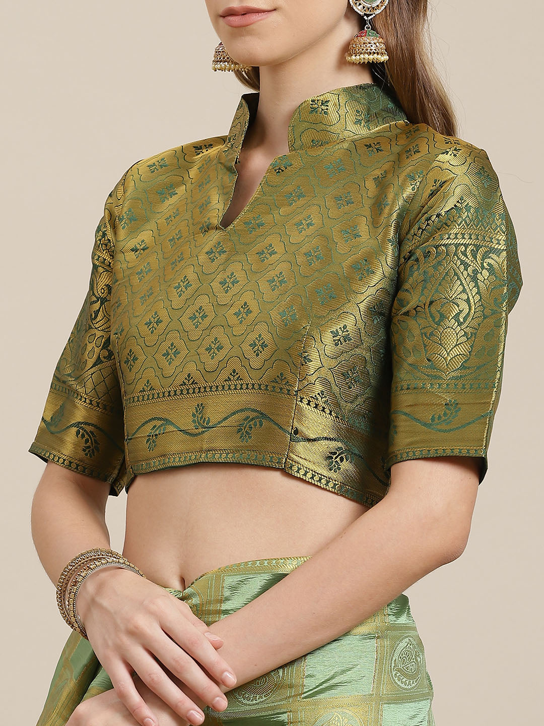 Dhiyona RV Women's Banarasi Silk With Jacquard Print Saree ( KVD1142 )