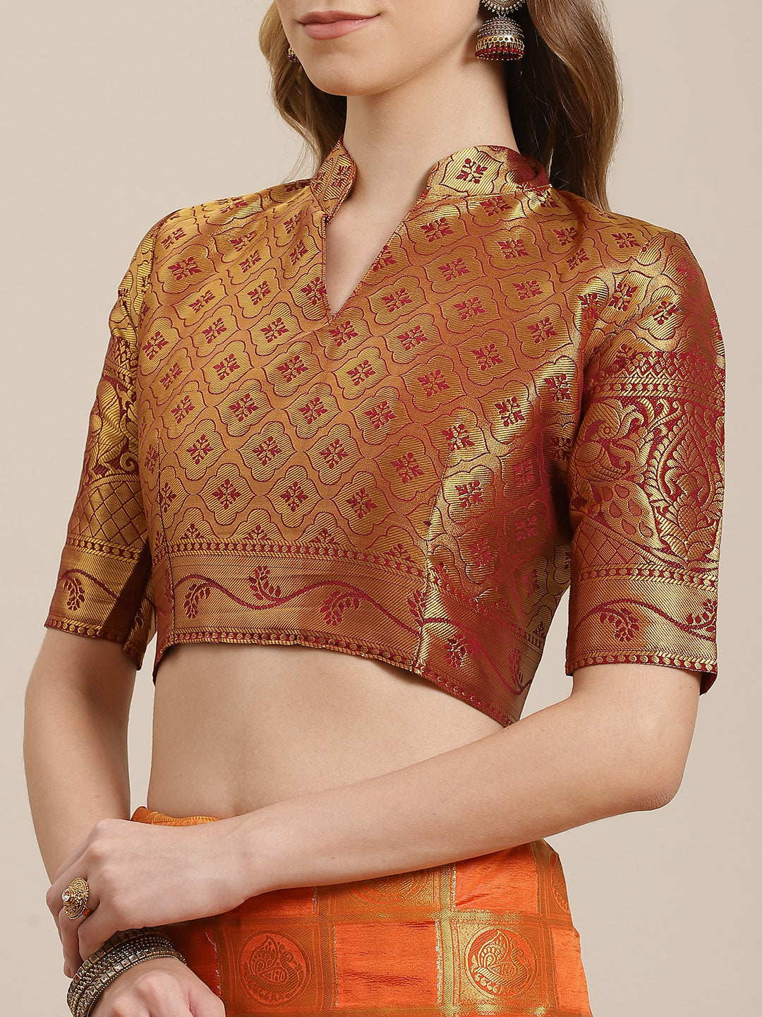 Dhiyona RV Women's Banarasi Silk With Jacquard Print Saree ( KVD1143 )