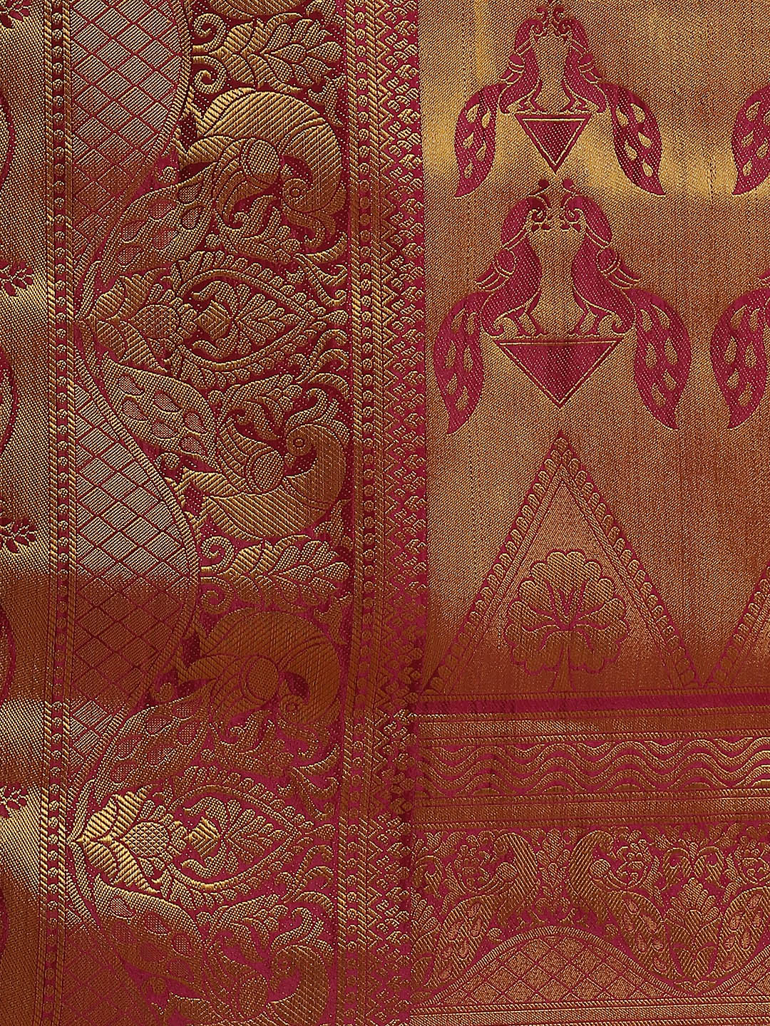 Dhiyona RV Women's Banarasi Silk With Jacquard Print Saree ( KVD1144 )