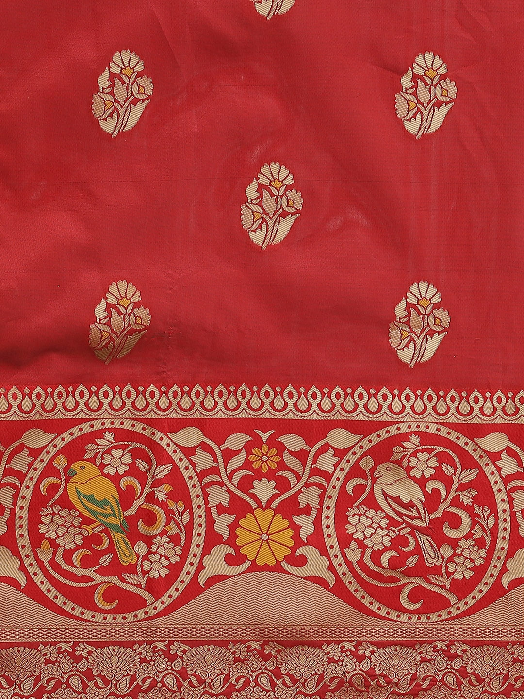 Dhiyona RV Women's Banarasi Cotton silk With Zari weaving Saree ( KVD1158 )