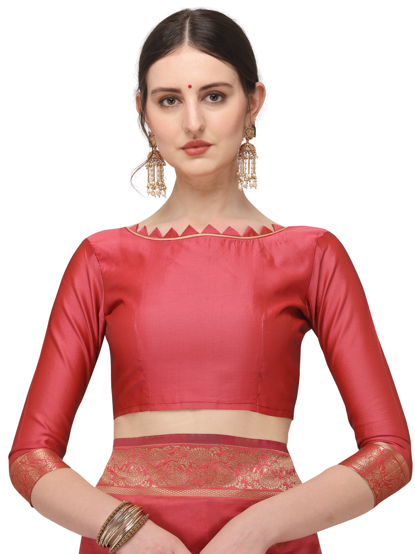 Dhiyona RV Women's Banarasi Cotton silk With Zari weaving Saree ( KVD1160 )