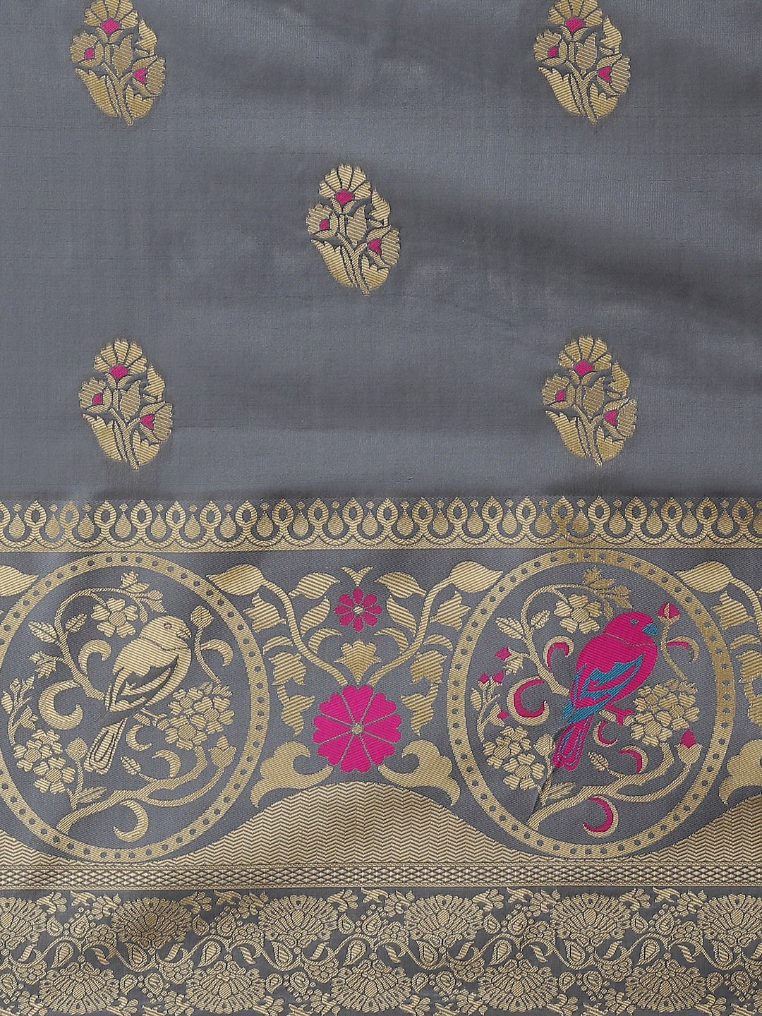 Dhiyona RV Women's Banarasi Cotton silk With Zari weaving Saree ( KVD1161 )