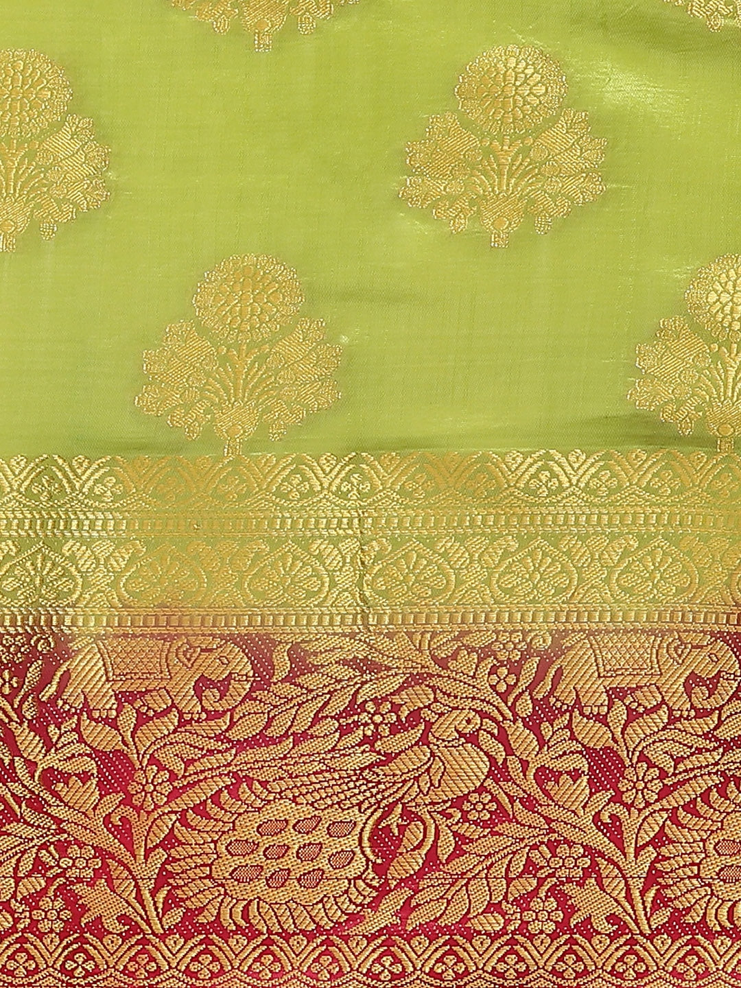 Dhiyona RV Women's Banarasi Silk With Jacquard Print Saree ( KVD1296 )