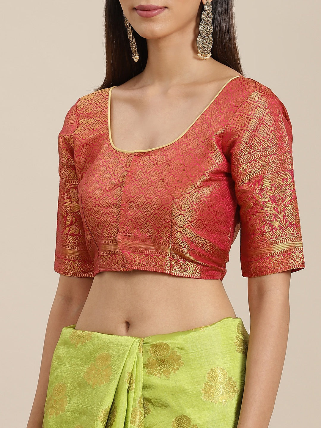 Dhiyona RV Women's Banarasi Silk With Jacquard Print Saree ( KVD1296 )