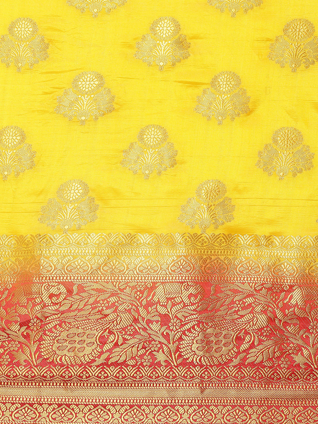 Dhiyona RV Women's Banarasi Silk With Jacquard Print Saree ( KVD1297 )