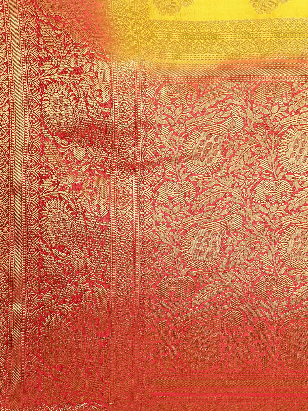 Dhiyona RV Women's Banarasi Silk With Jacquard Print Saree ( KVD1297 )
