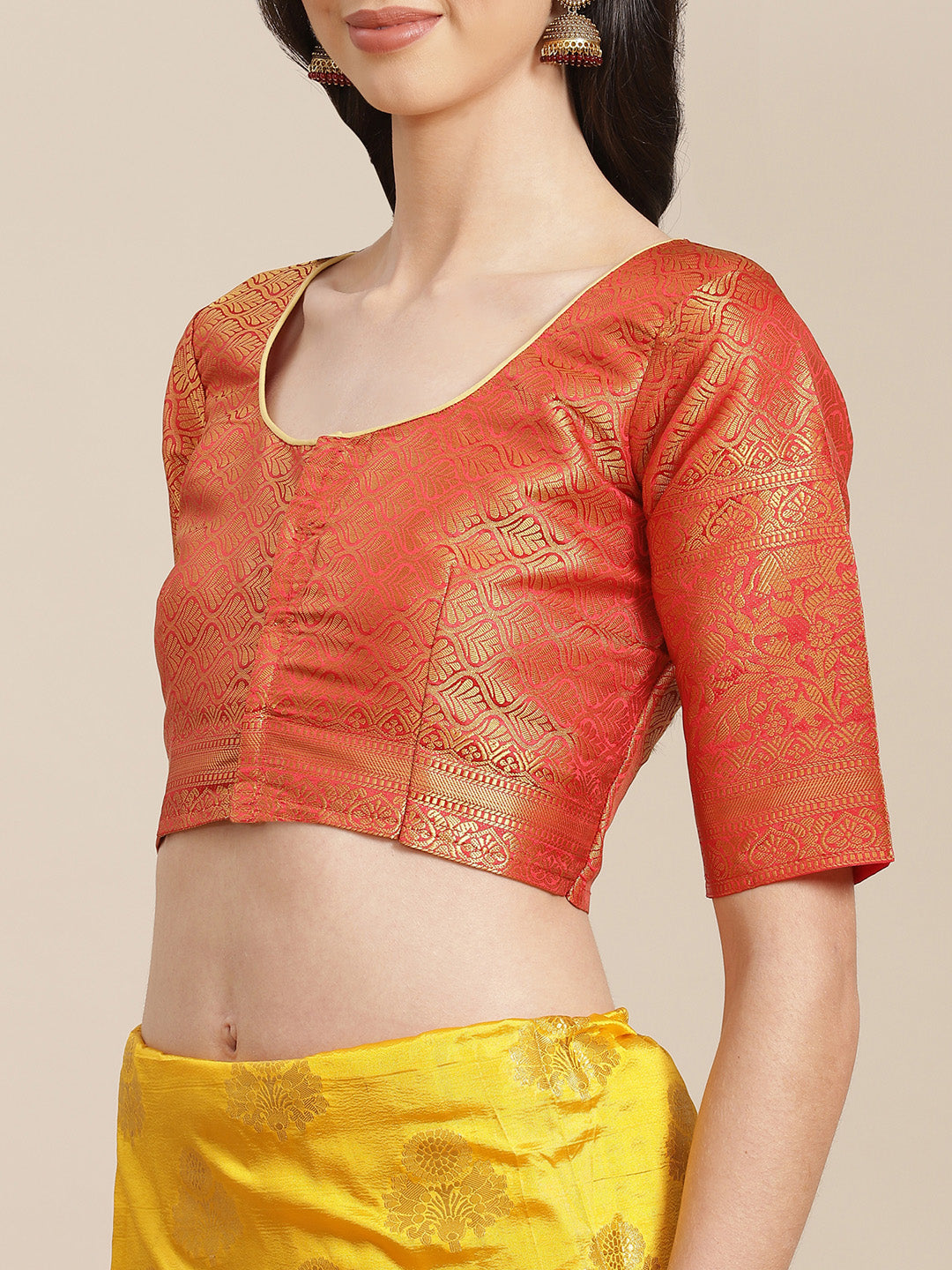 Dhiyona RV Women's Banarasi Silk With Jacquard Print Saree ( KVD1297 )