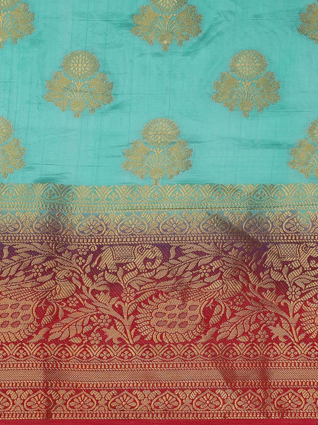 Dhiyona RV Women's Banarasi Silk With Jacquard Print Saree ( KVD1299 )