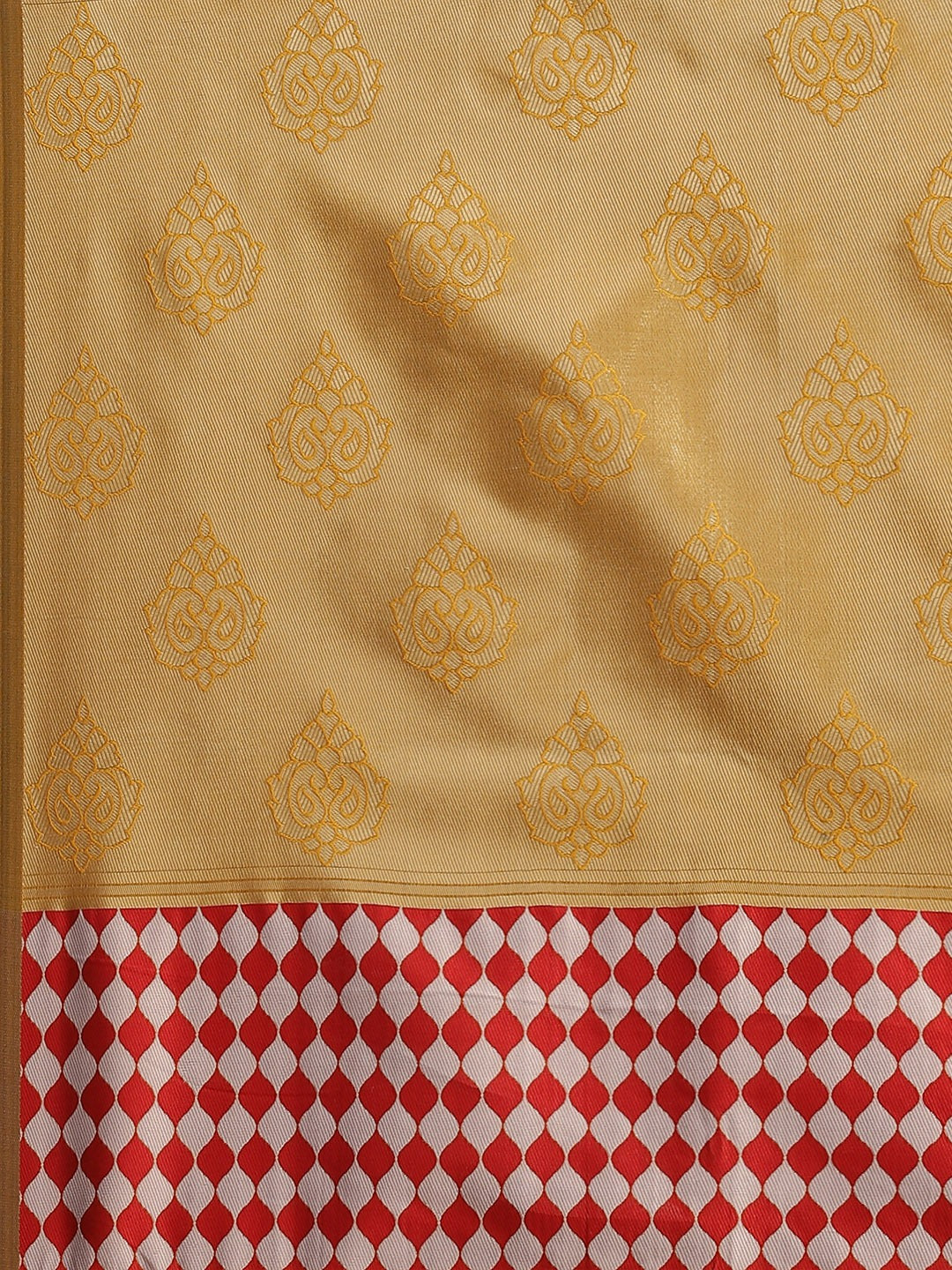 Dhiyona RV Women's Banarasi Silk With Silver Zari Weaving Saree ( KVD1377 )