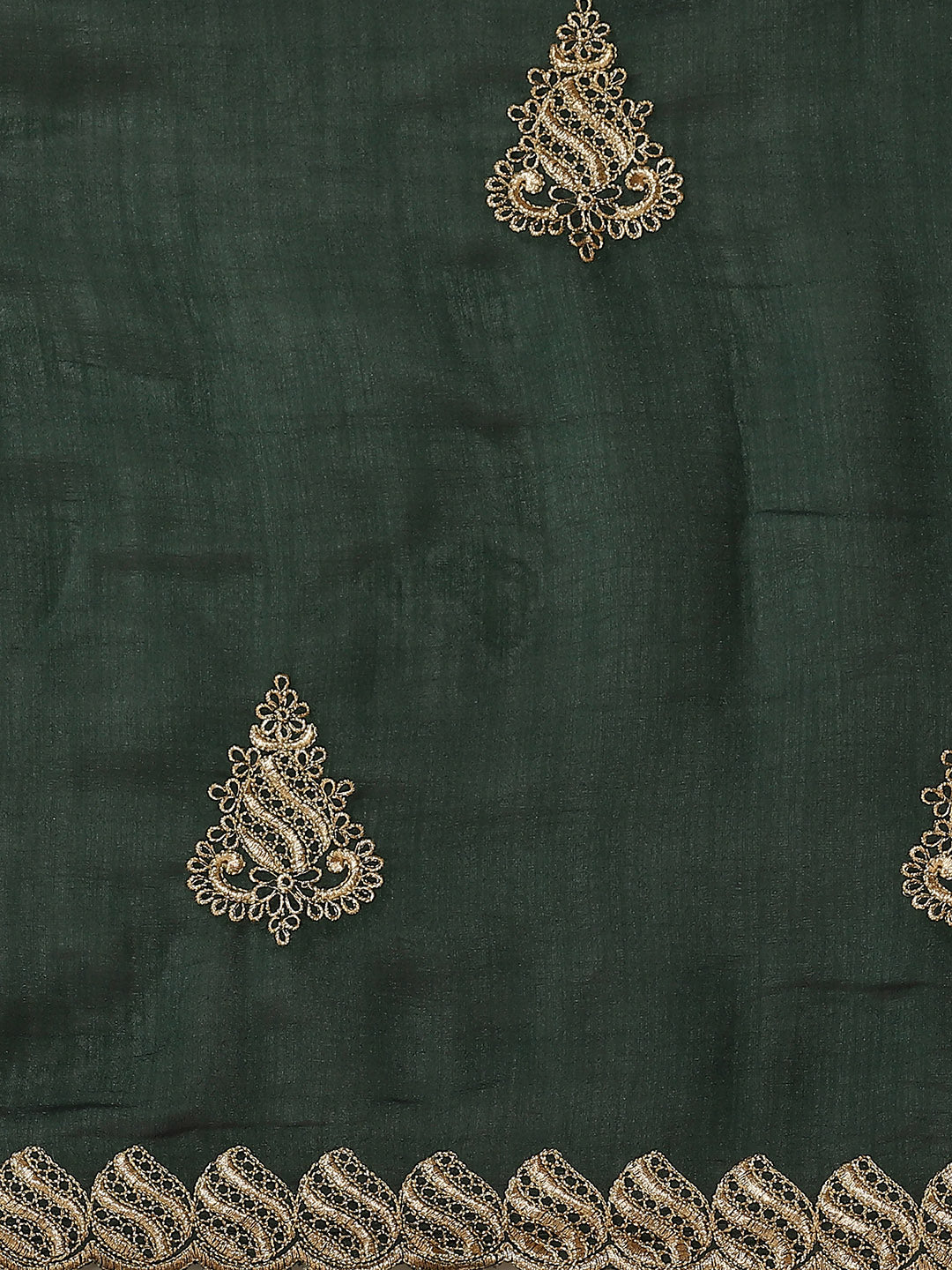 Dhiyona RV Women's Vichitra Silk With Zari Embroidery Saree ( KVD1400 )