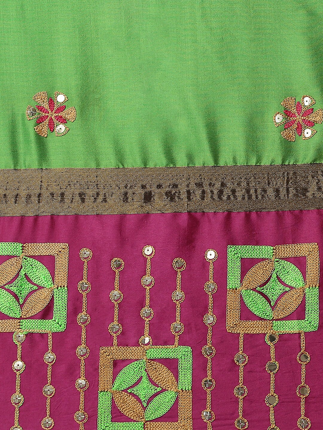 Dhiyona RV Women's Designer Traditional Embroidered Cotton Silk Saree With Blouse ( KVD1571 )