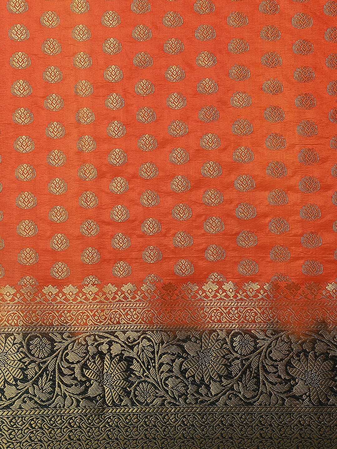Dhiyona RV Women's Banarasi Cotton Silk With Zari weaving Saree ( KVD1583 )