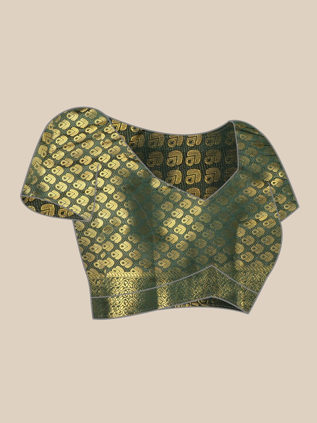Dhiyona RV Women's Banarasi Cotton Silk With Zari weaving Saree ( KVD1583 )