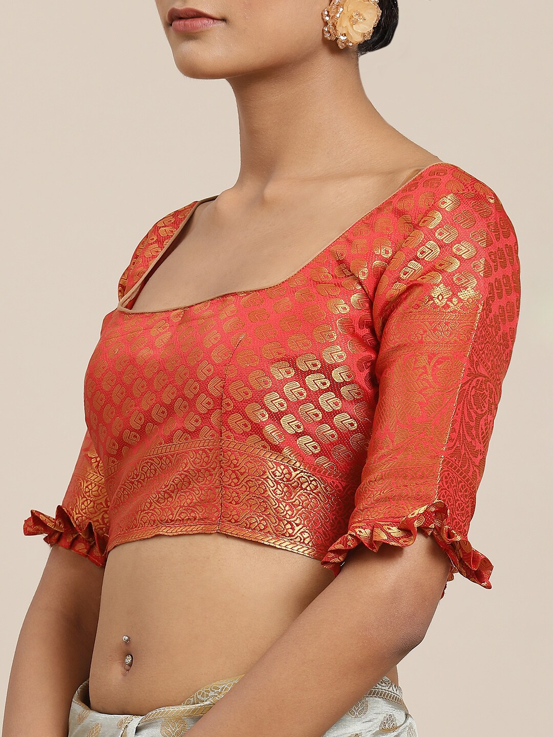Dhiyona RV Women's Banarasi Cotton Silk With Zari weaving Saree ( KVD1584 )