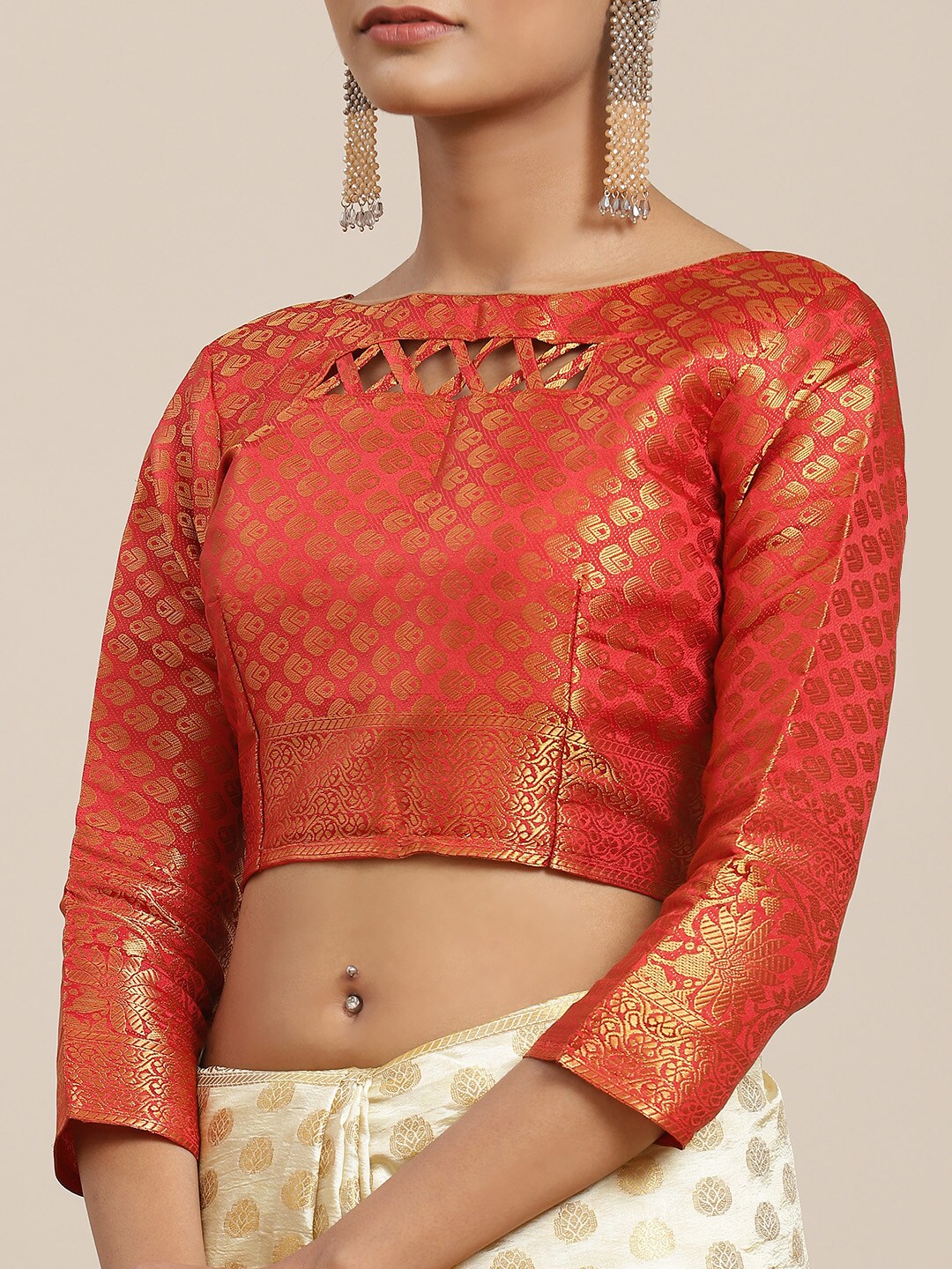 Dhiyona RV Women's Banarasi Cotton Silk With Zari weaving Saree ( KVD1585 )