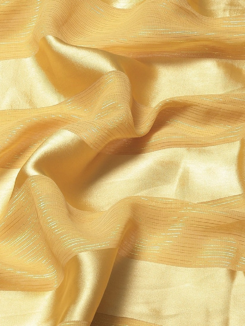Dhiyona RV Women's Luxurious Silk Blend Saree with Satin & Zari Stripes and Sequins Blouse ( KVD1807 )