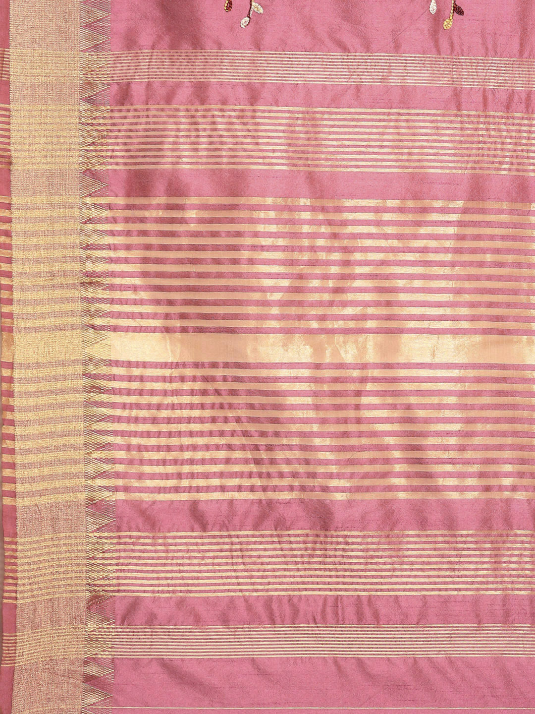 Dhiyona RV Women's Elegant Assam Cotton Silk Saree with Thread Embroidery & Golden Zari Border With Blouse ( KVD1894 )