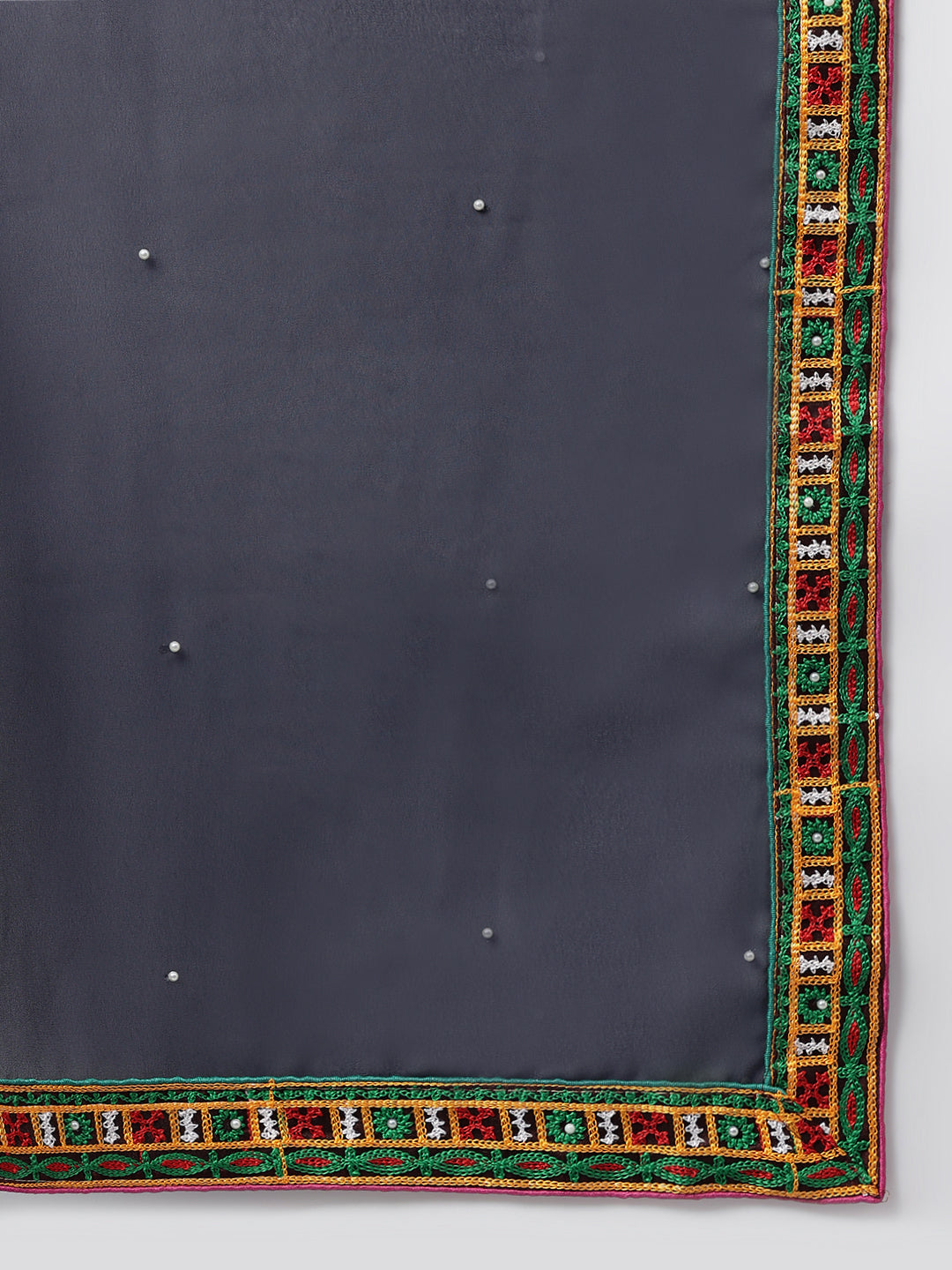 Dhiyona RV Women's Designer Half & Half Georgette Embroidery Work Saree With Blouse ( KVD2 )