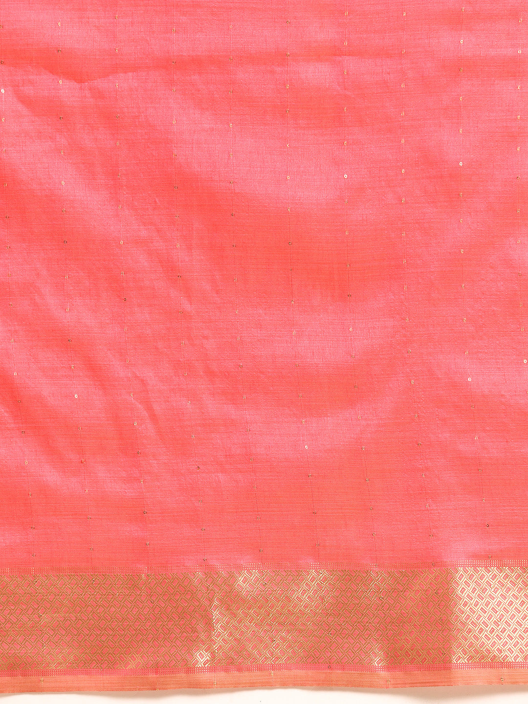 Dhiyona RV Women's Designer Assam Cotton Silk Saree with Golden Border & Sequins Weaving With Blouse ( KVD2014 )