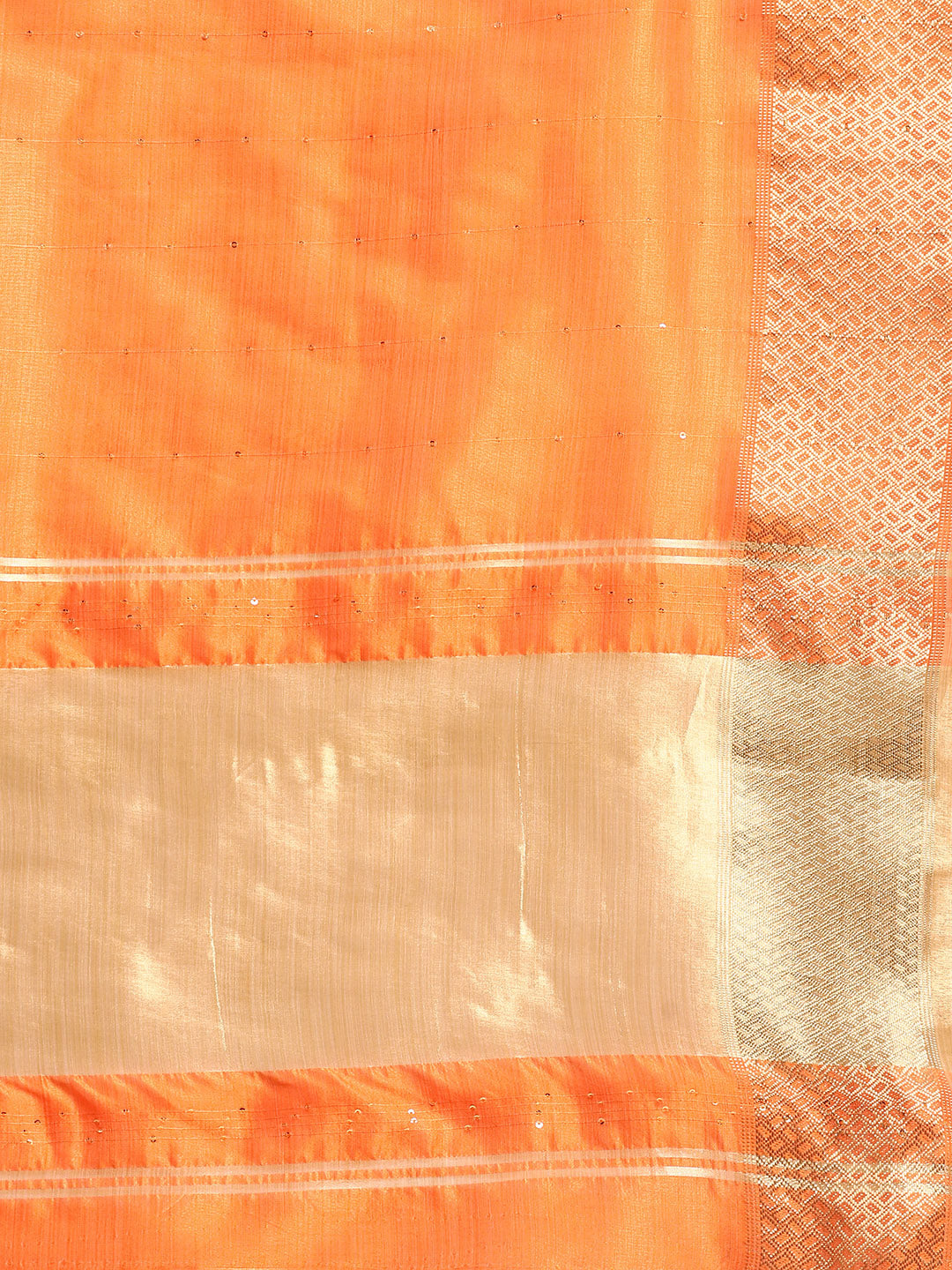 Dhiyona RV Women's Designer Assam Cotton Silk Saree with Golden Border & Sequins Weaving With Blouse ( KVD2015 )