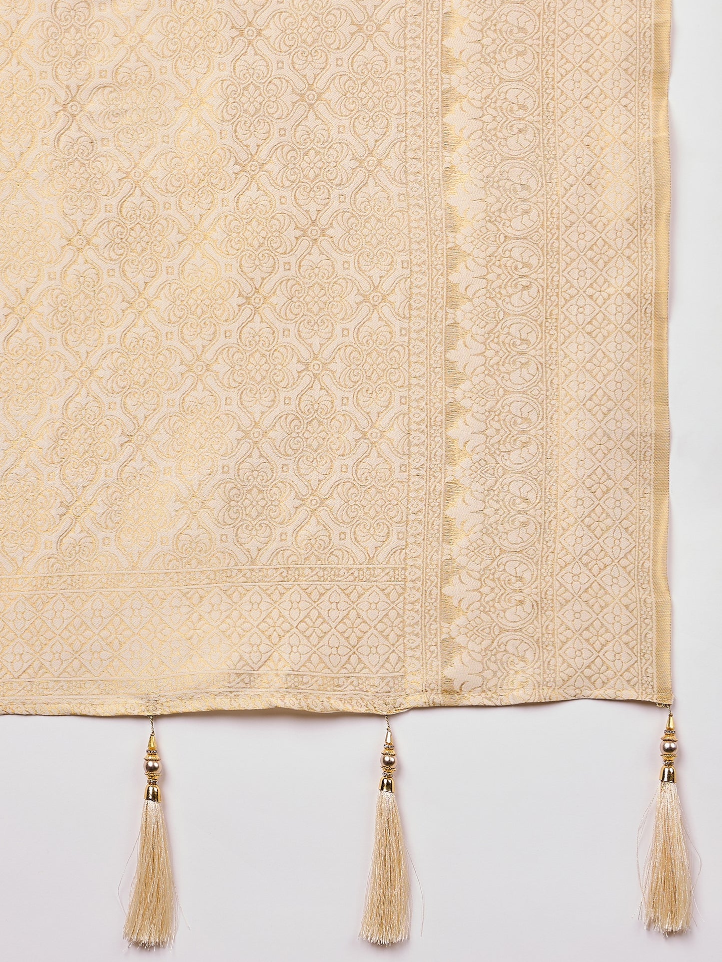 Dhiyona RV Women's Traditional Kanjivaram Silk Saree with Golden Zari Woven Border With Blouse ( KVD2144 )