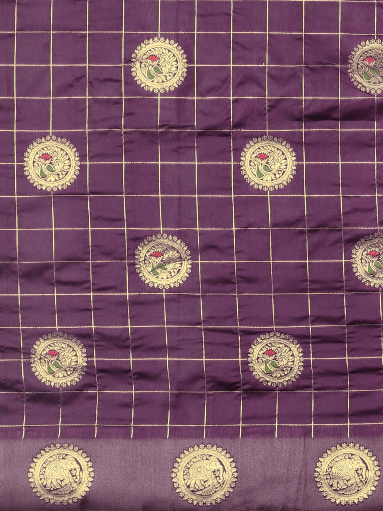Dhiyona RV Women's Banarasi Cotton Silk With Zari weaving Saree ( KVD909 )