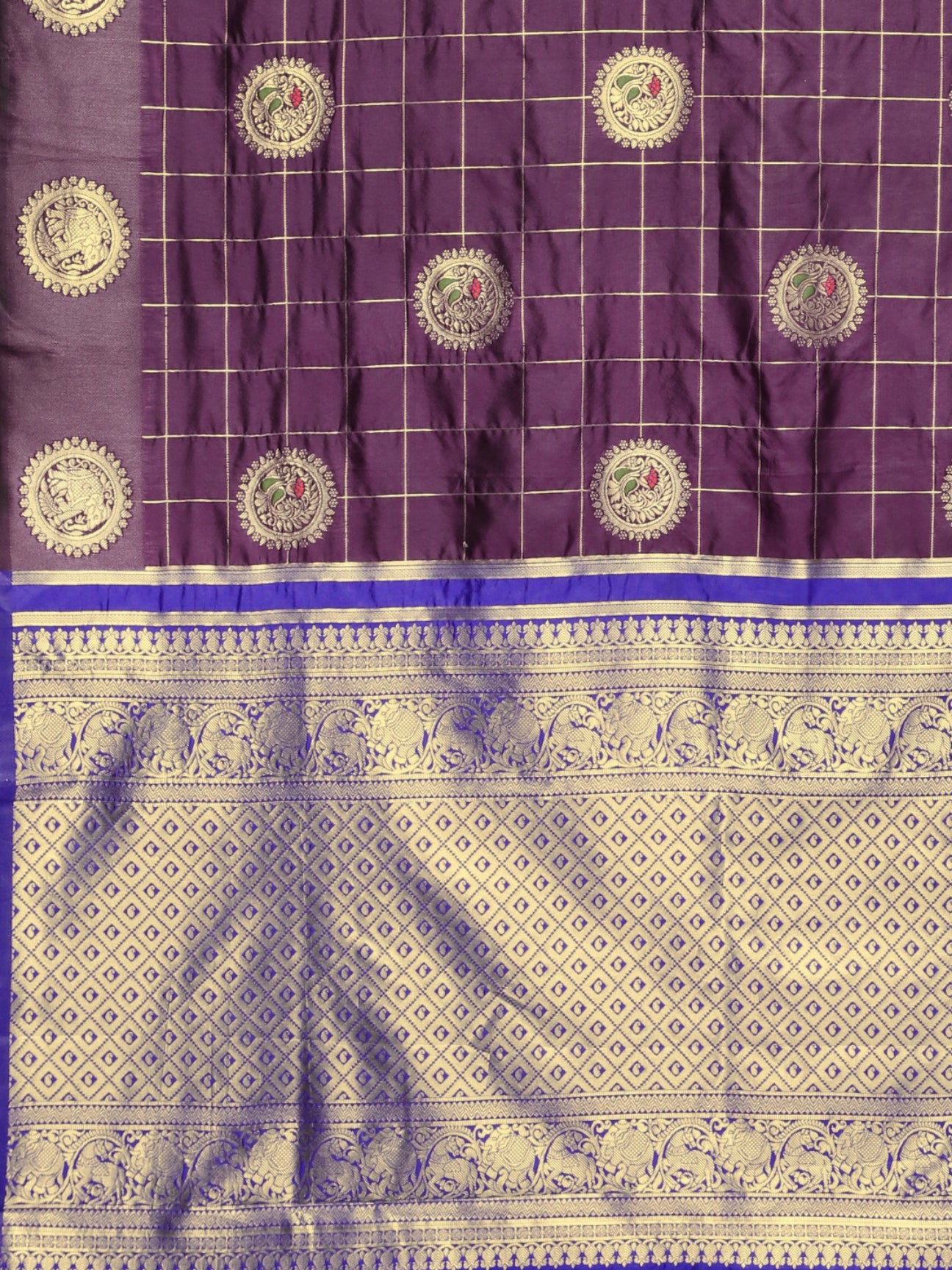 Dhiyona RV Women's Banarasi Cotton Silk With Zari weaving Saree ( KVD909 )