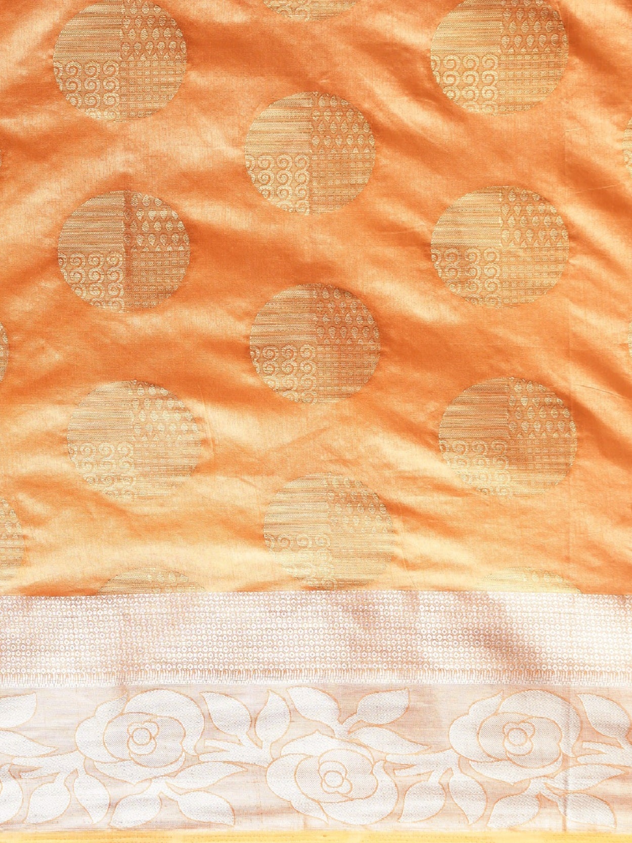 Dhiyona RV Women's Banarasi Silk With Silver and Golden Jacquard Print Saree ( KVD912 )