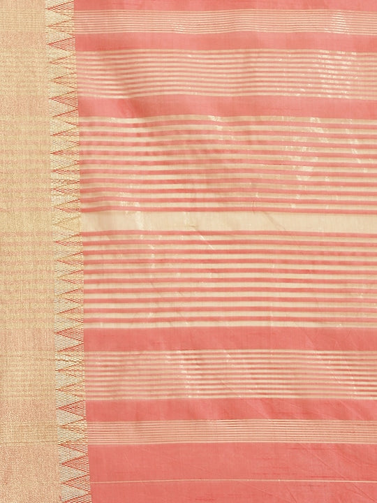 Dhiyona RV Women's Assam Silk With Golden Broad Border Saree ( KVD987 )