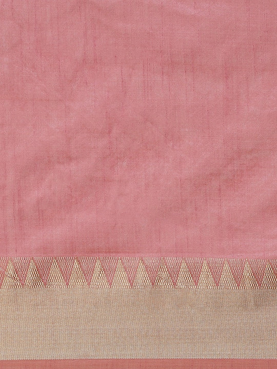Dhiyona RV Women's Assam Silk With Golden Broad Border Saree ( KVD989 )