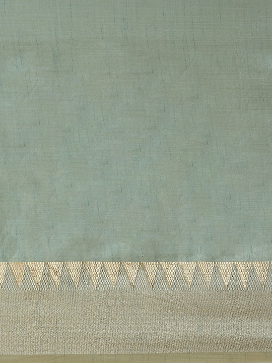 Dhiyona RV Women's Assam Silk With Golden Broad Border Saree ( KVD991 )