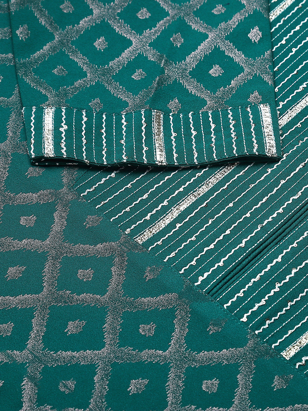 Women's Crepe Straight Kurti Skirt With Dupatta