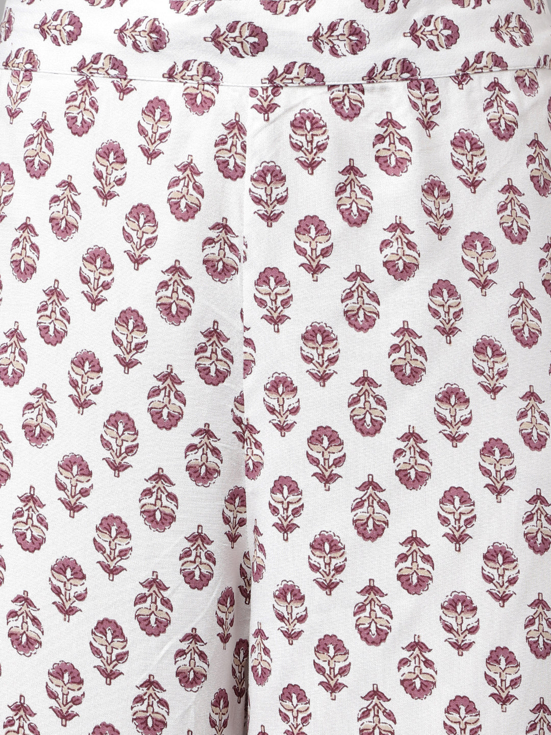 Women's Light Purple Cotton A-line Kurta with Pant