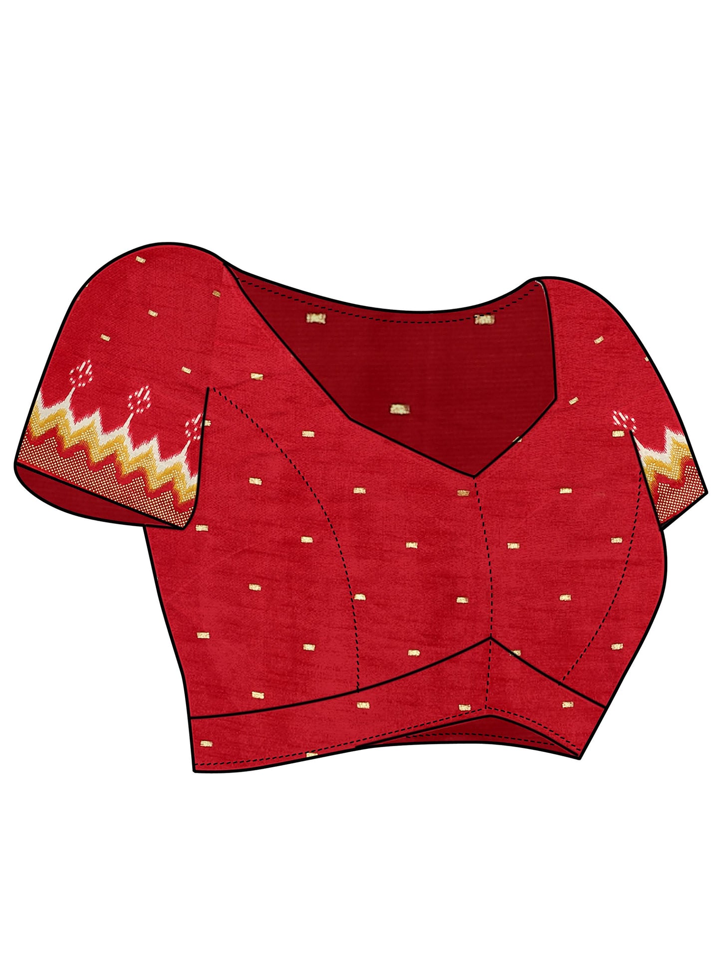 Women's Silk Blend Maroon Woven Design Designer Saree With Blouse Piece