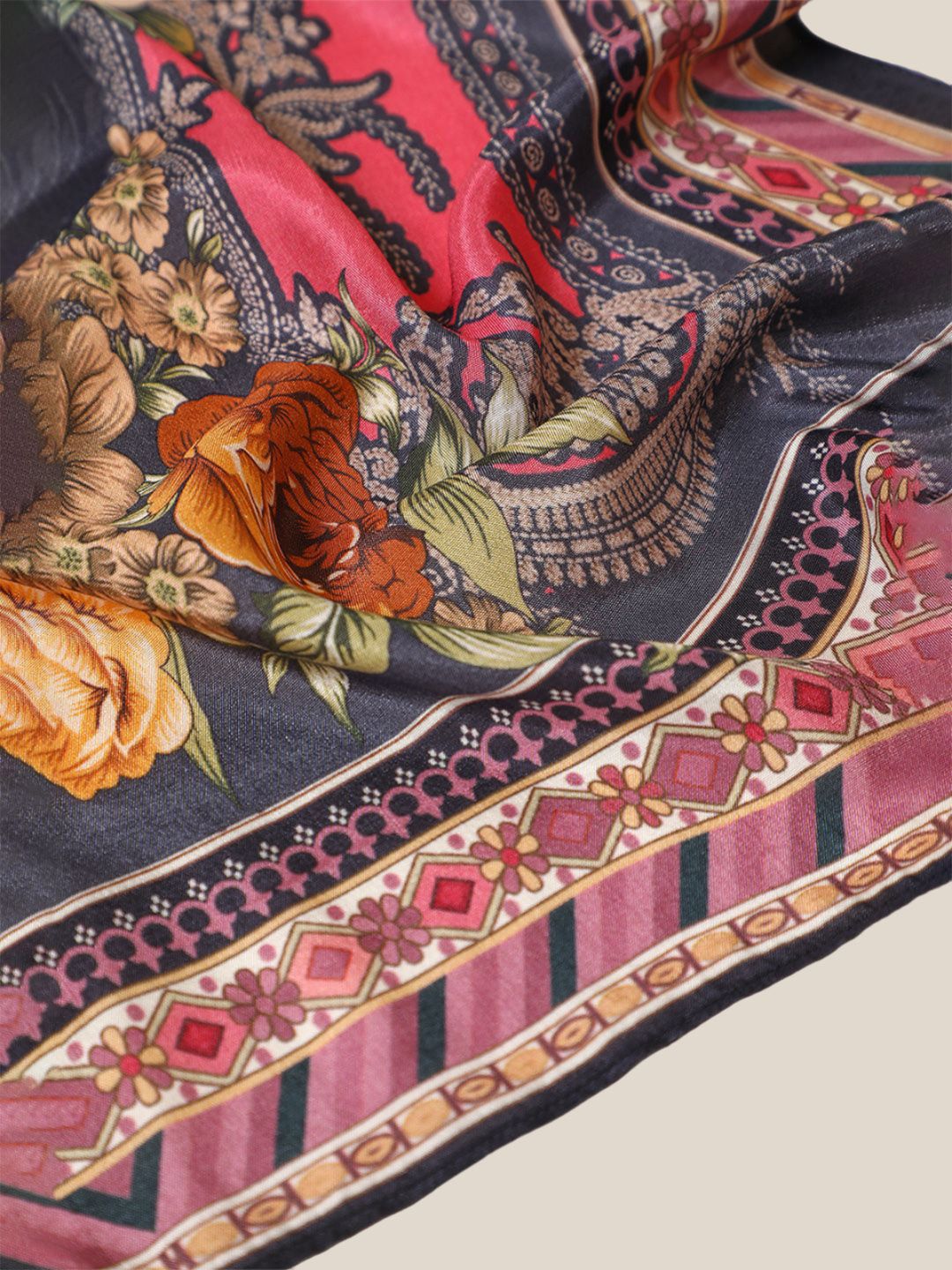 Dhiyona SO Women's Floral Printed Straight Kurta with Trousers & Dupatta