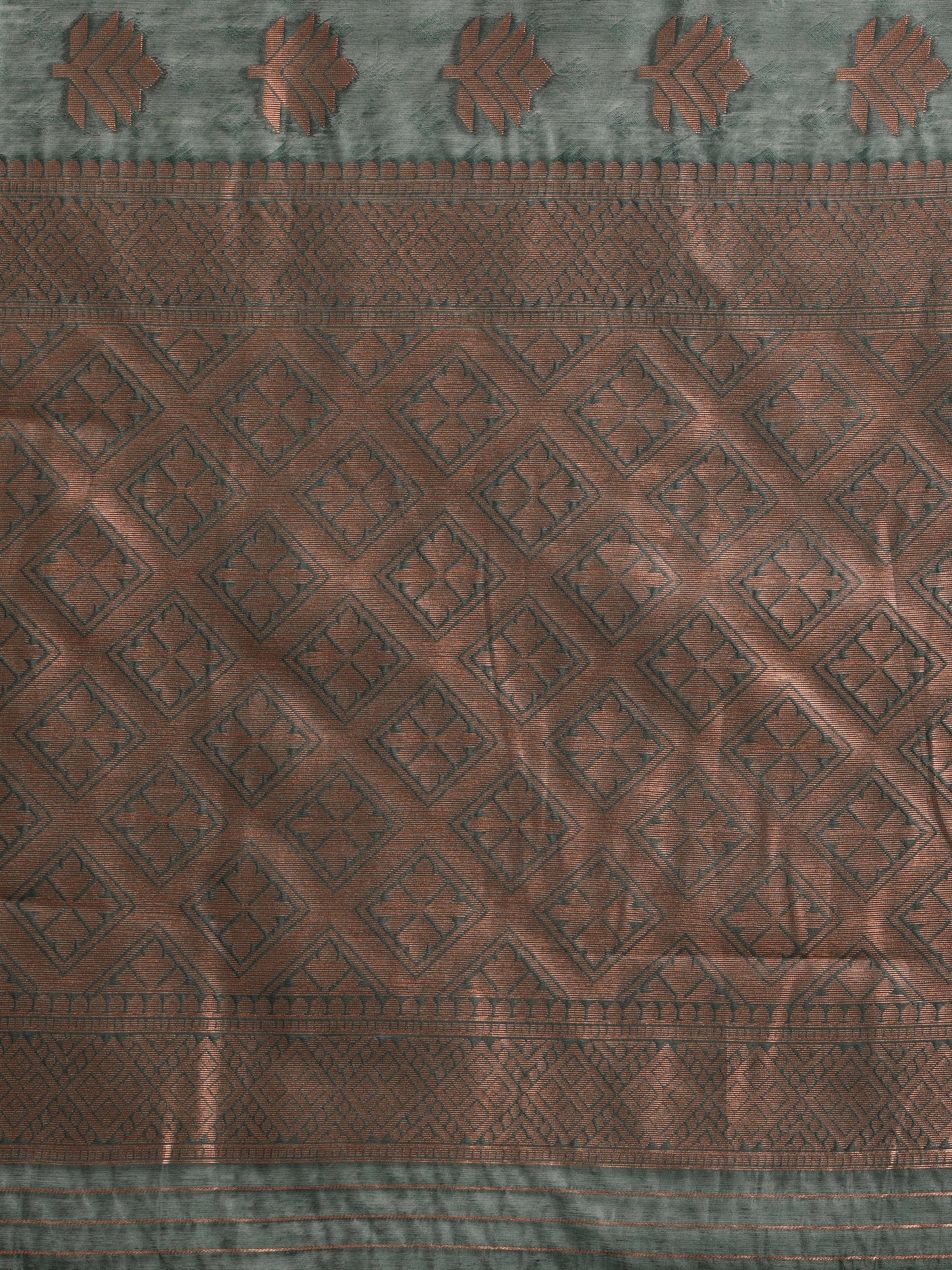 Dhiyona GR Women's Tahira Castleton Green Silk Blend Saree