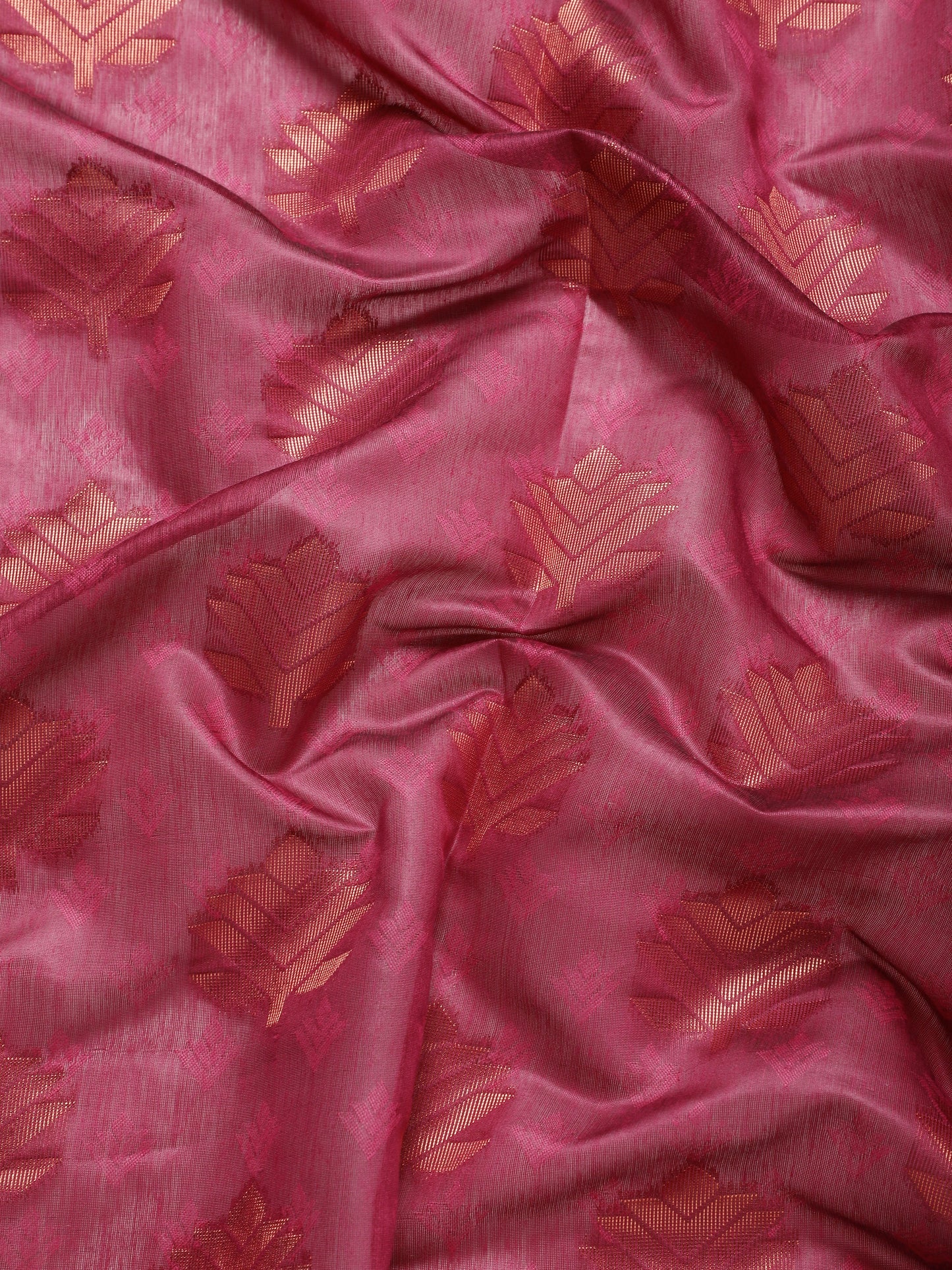 Dhiyona GR Women's Tahira Magenta Pink Silk Blend Saree