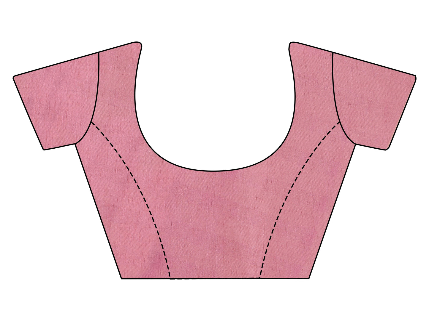 Dhiyona TI Women's Rose Pink Sequined Embroidered Net Saree with Unstitched Blouse