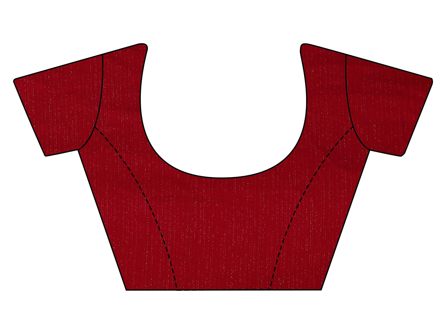 Dhiyona TI Women's Maroon Zari Weaving Satin Saree With Unstitched Blouse