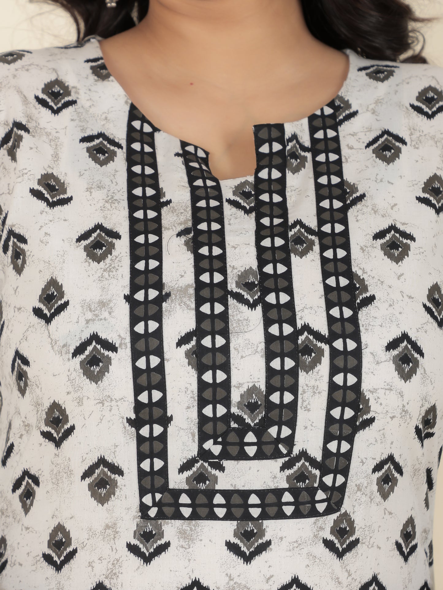 Women's Cotton Blue Straight Kurta
