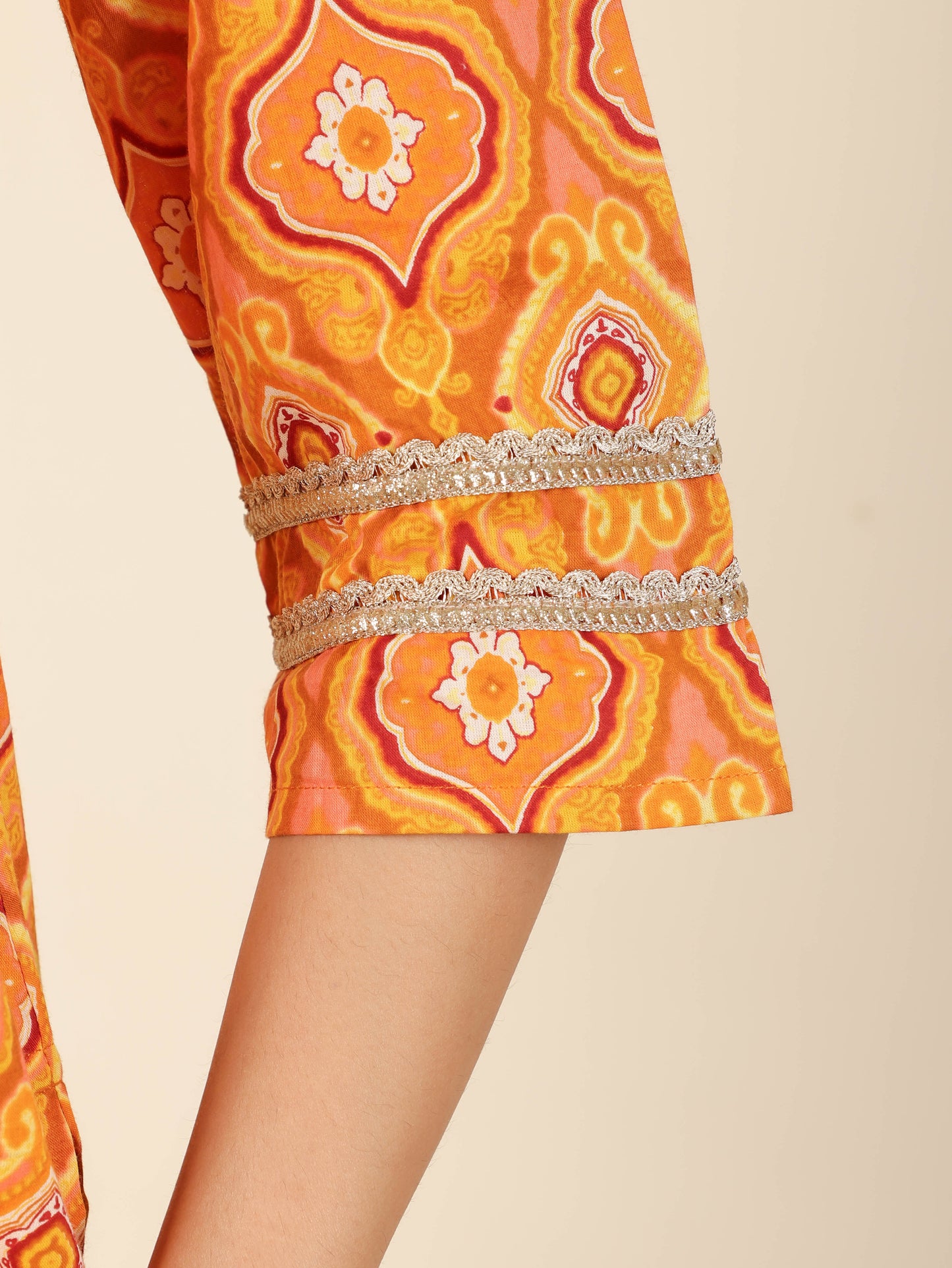 Women's Cotton Yellow Straight Kurta