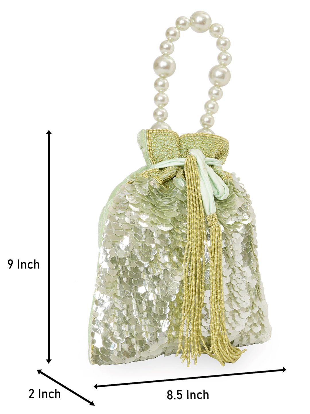 Dhiyona NR Embellished Potli Clutch