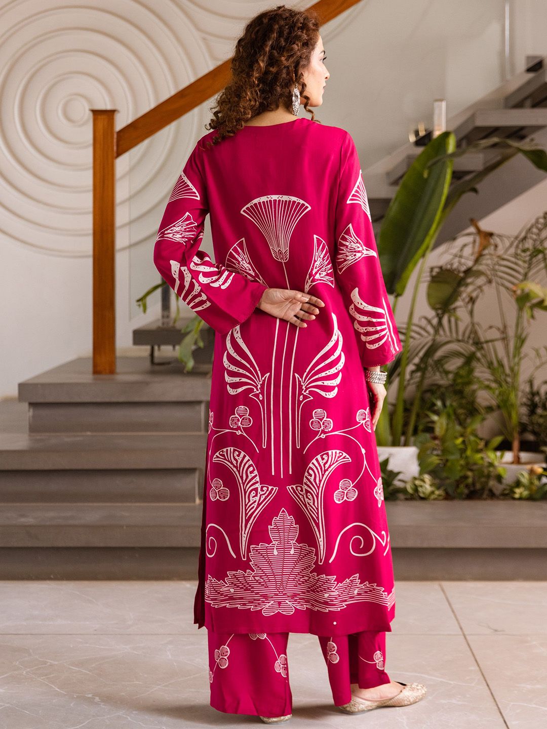 Dhiyona SN Women's Ethnic Motifs Printed Kurta with Salwar