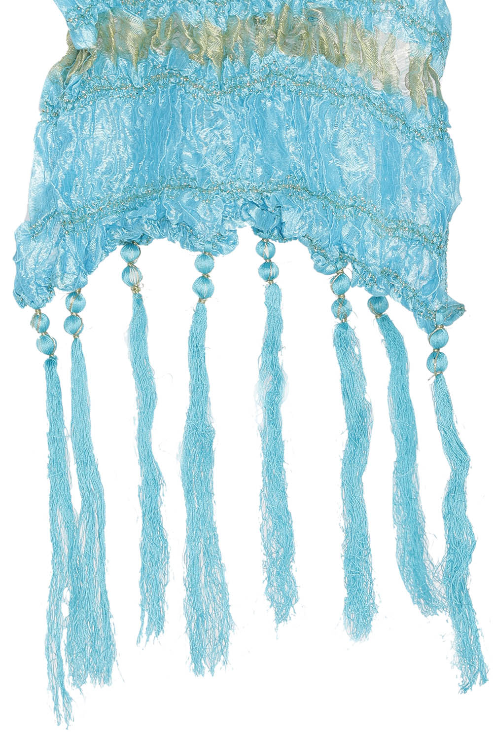 Men's Aqua Silk Blend Straight Dupatta