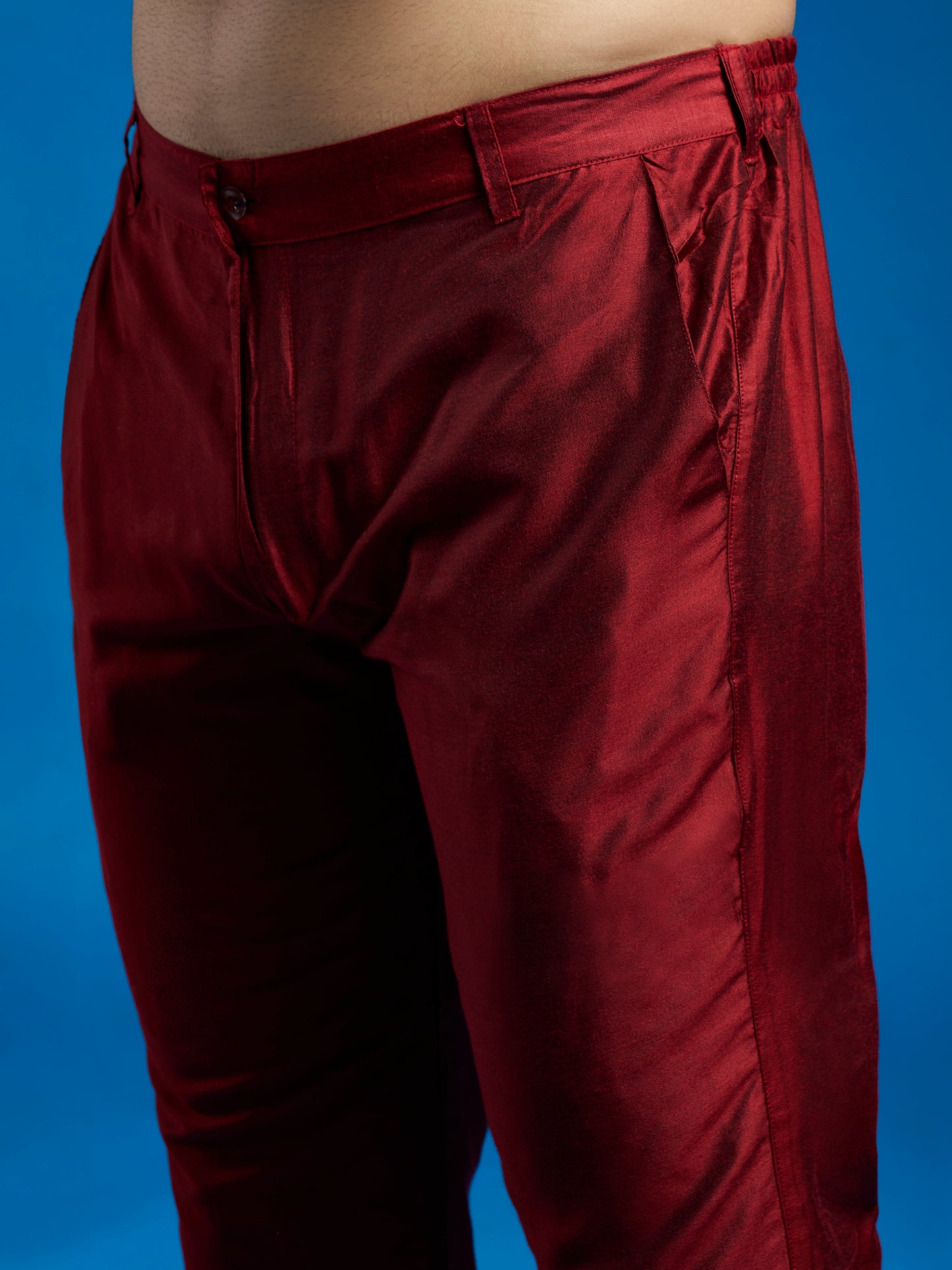 Men's Black Viscose Straight Jacket Kurta And Pyjama Set.