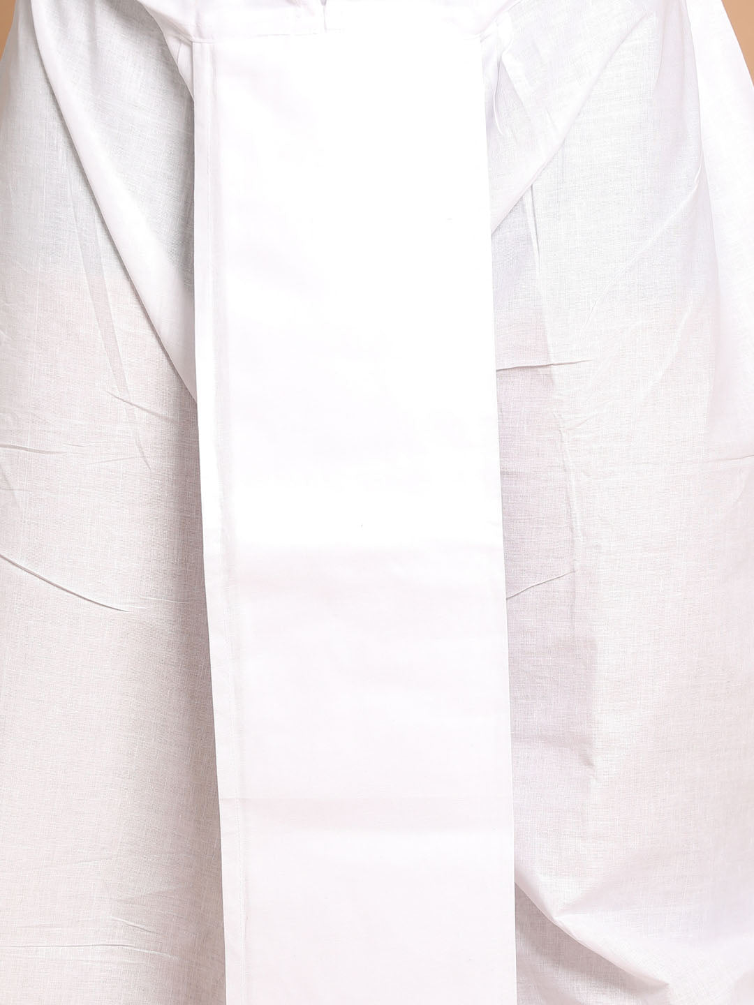 Men's Pink Pure Cotton Straight Kurta and Dhoti Set