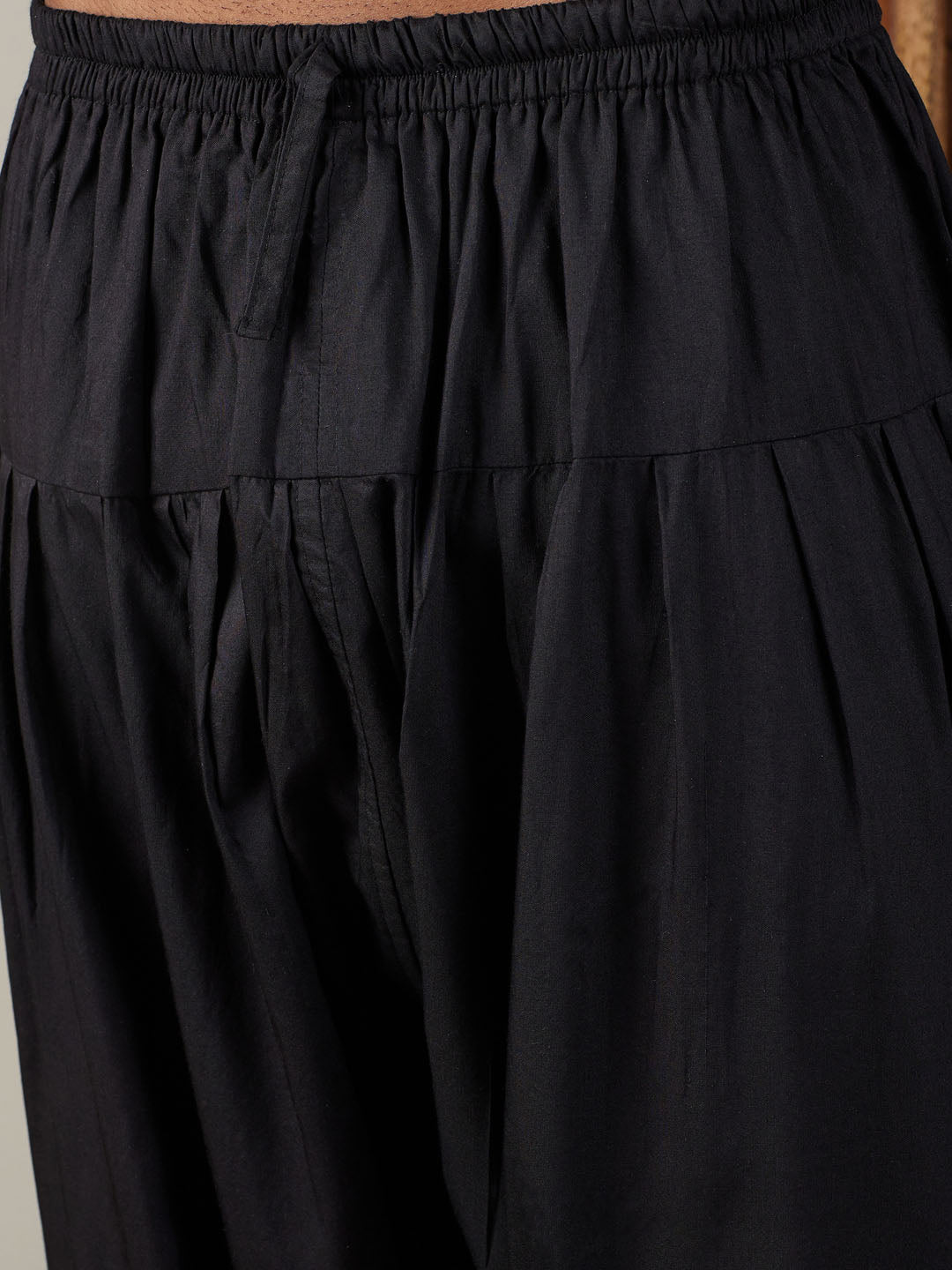 Men's Maroon Viscose Straight Kurta and Patiala Set