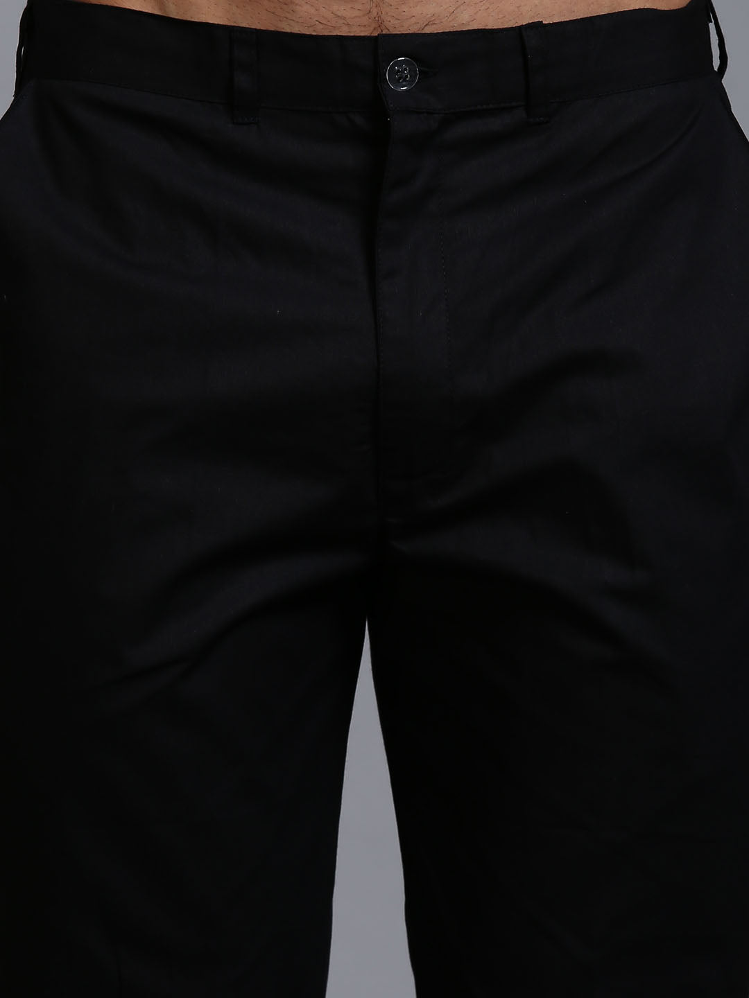 Men's Black Cotton Blend Straight Kurta Pyjama Set